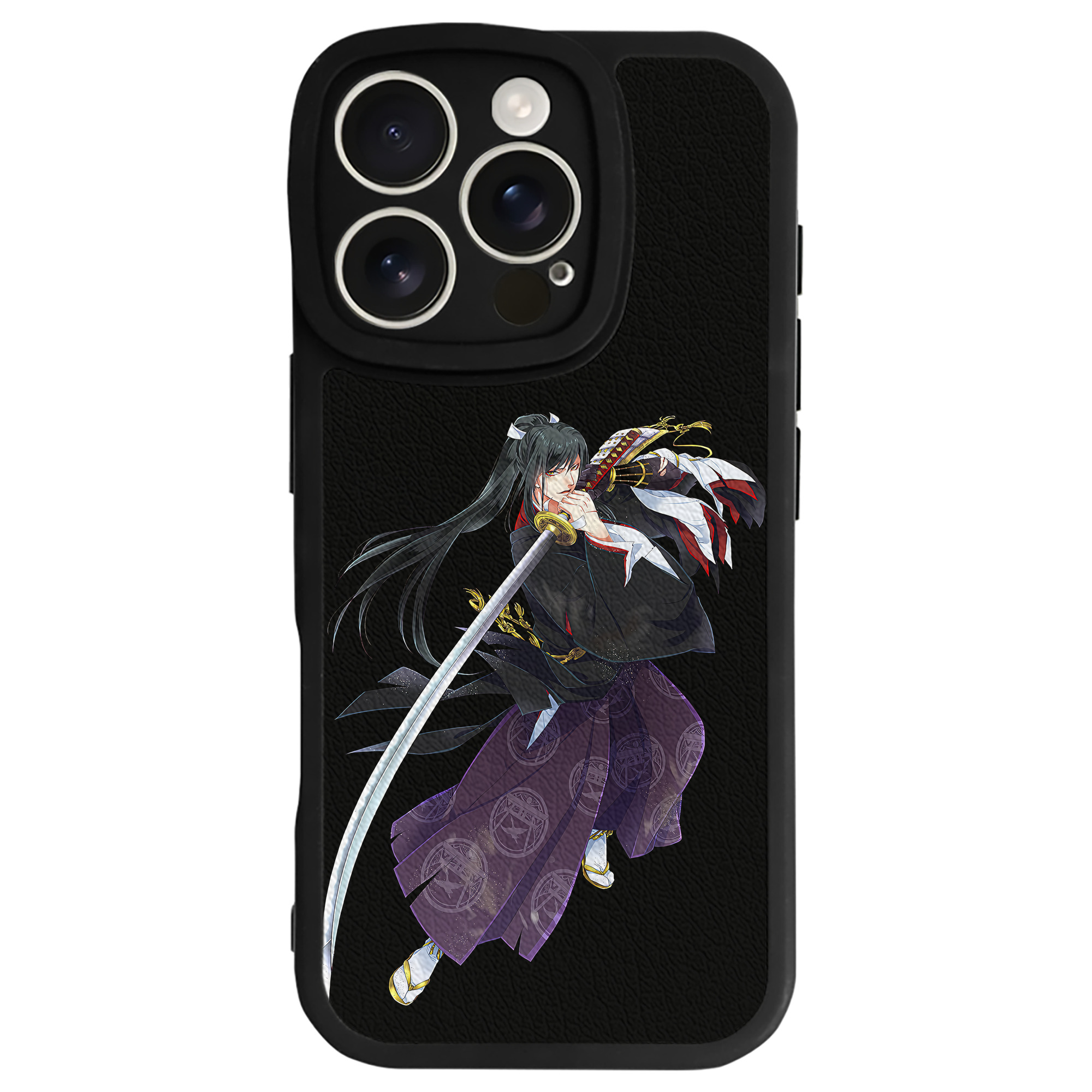 （画像用） 刀剣乱舞 Touken Ranbu 【iPhone 16シリーズ対応】シリコンスマホケース（レザー調） 材質：シリコン
